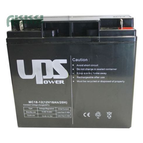 UPS POWER 12V 18Ah akkumulátor MC18-12