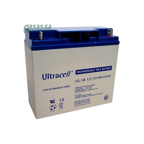 ULTRACELL 12V 18Ah akkumulátor UL18-12 AU-12180