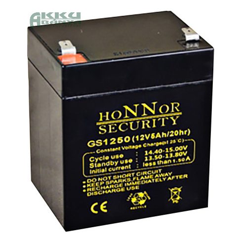 HONNOR 12V 5Ah akkumulátor GS1250
