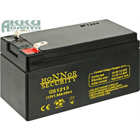 HONNOR 12V 1,3Ah akkumulátor GS1213