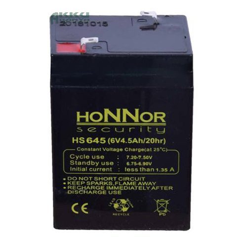 HONNOR 6V 4,5Ah akkumulátor HS645
