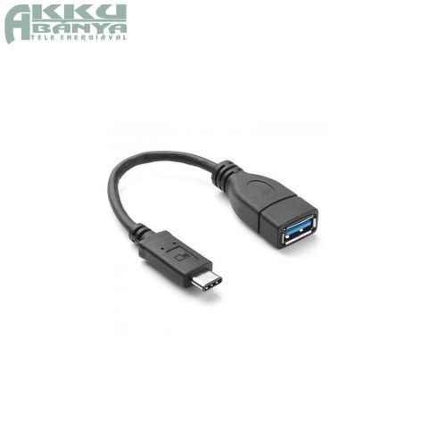 USB3.0 - Type-C OTG kábel 22cm, fekete