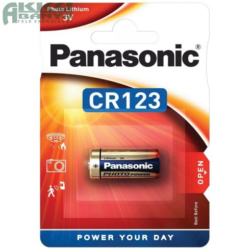 Panasonic Photo Power CR123 3V Lithium elem 1db/cs