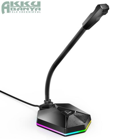 HXSJ TSP201 RGB vezetékes mikrofon, USB