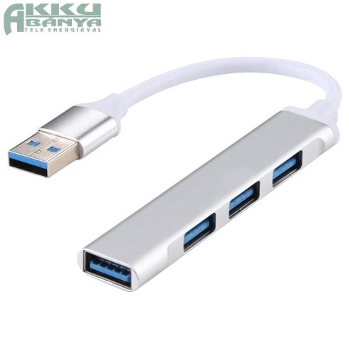 A89 USB3.0 - 4xUSB3.0 USB HUB, ezüst