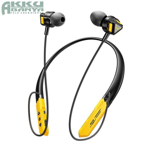 Wekome VC02 nyakpántos sport fülhallgató, fekete-sárga