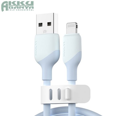 Kuulaa KL-X58 USB - 8 pin kábel 2.0m, MFI tanúsított, 2.4A, világoskék